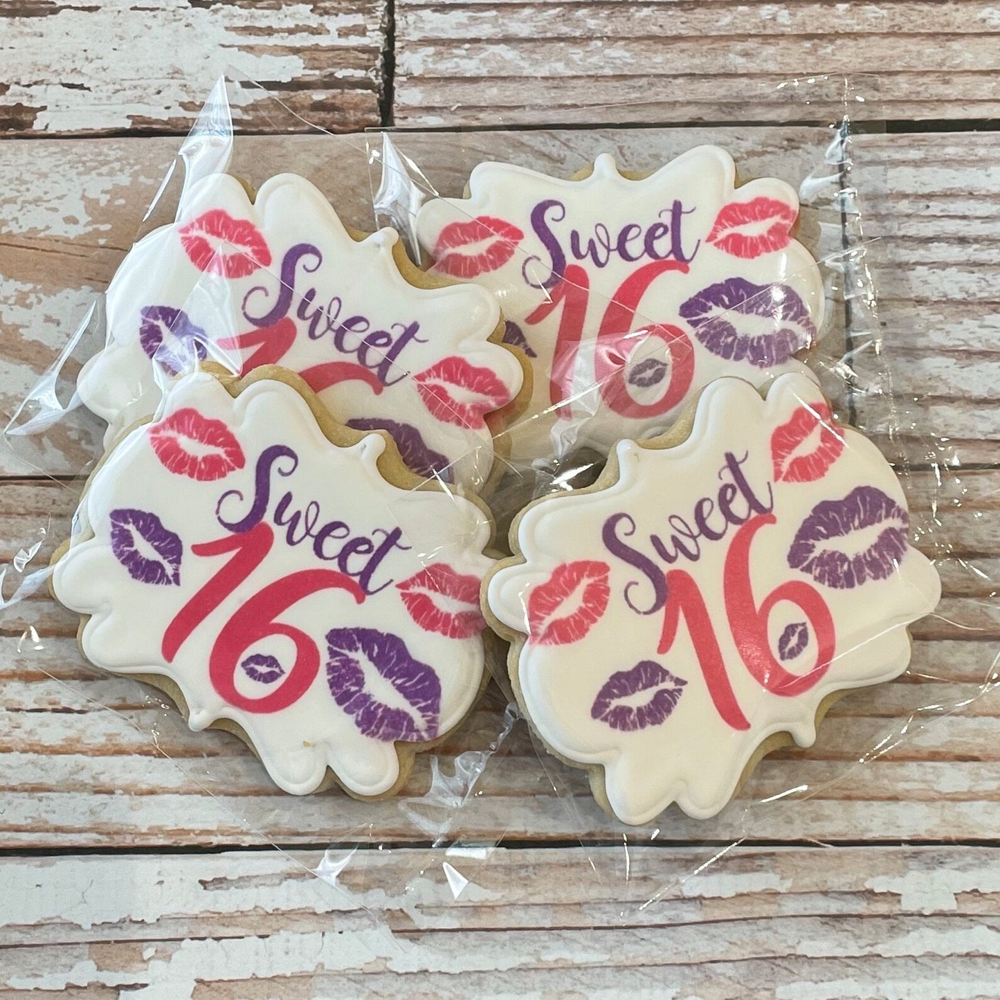 Sweet 16 Cookies Customized--12 Count