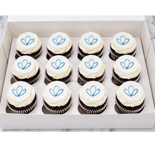 Cupcakes w/Edible Image Topper - 12 count