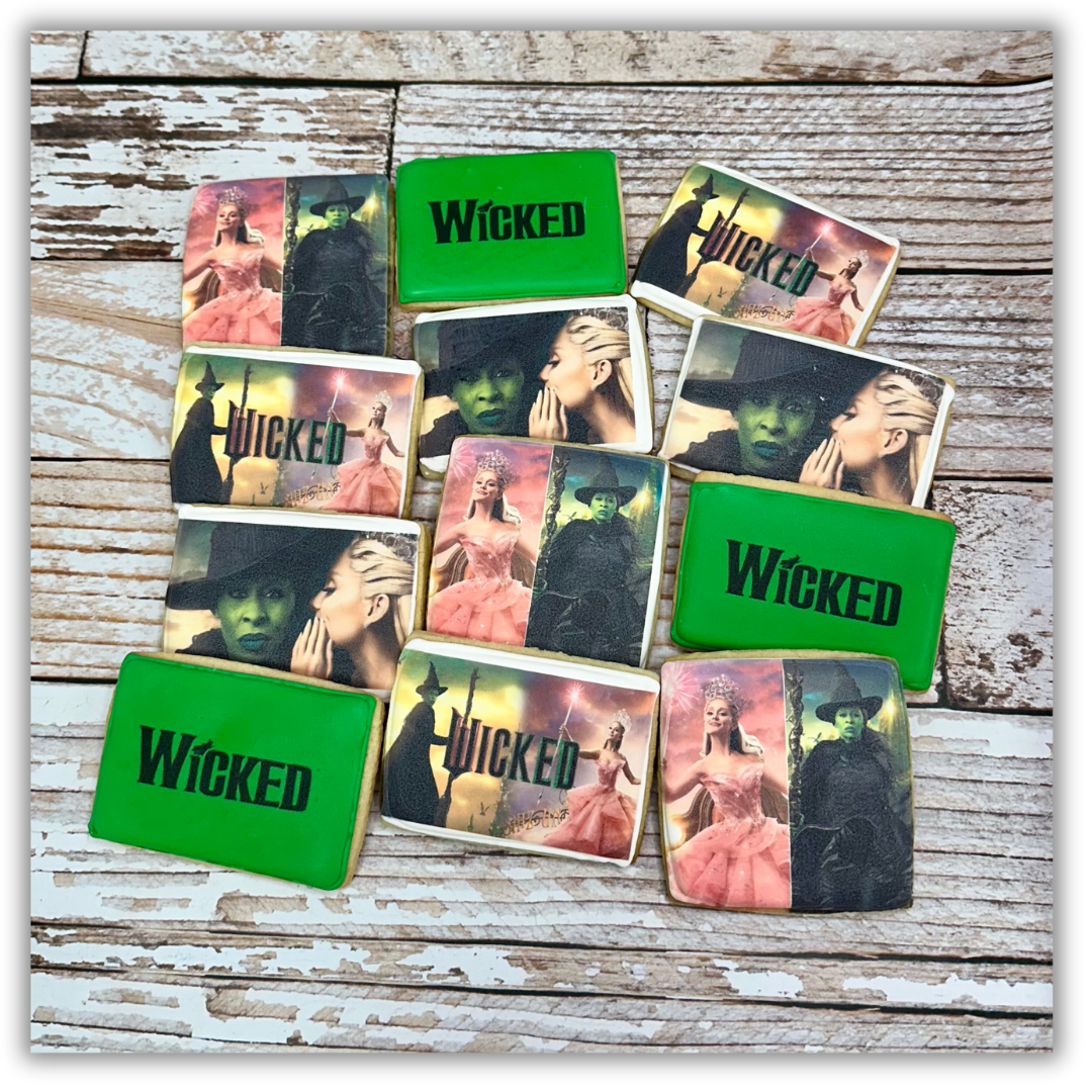 Wicked Green Witch Holiday Movie Cookies--12 Count