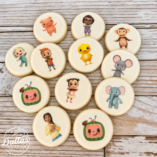 Cocomelon Themed Cookies--12 Count