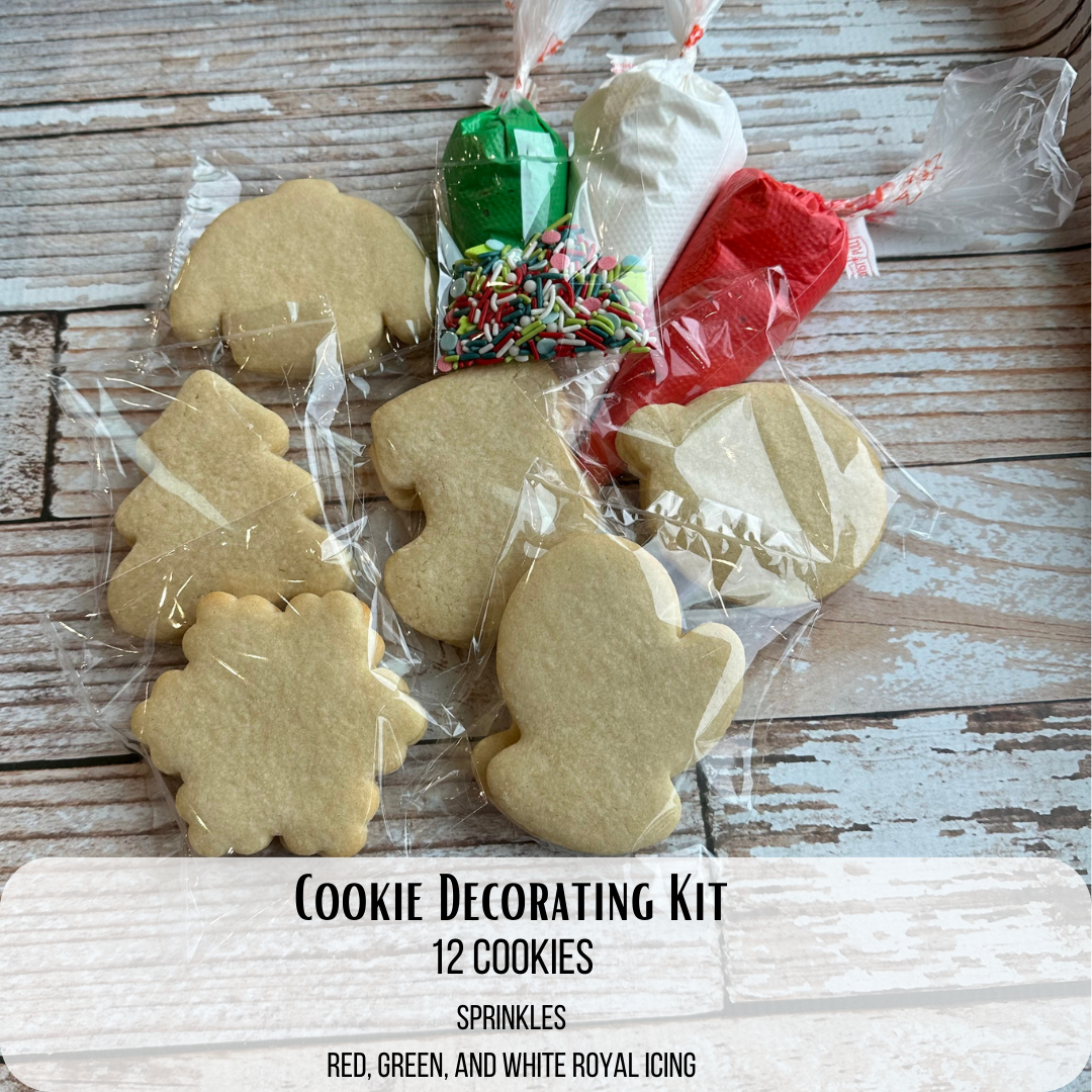 Cookie Decorating Kit Christmas Holiday Cookie Assortment --12 Count