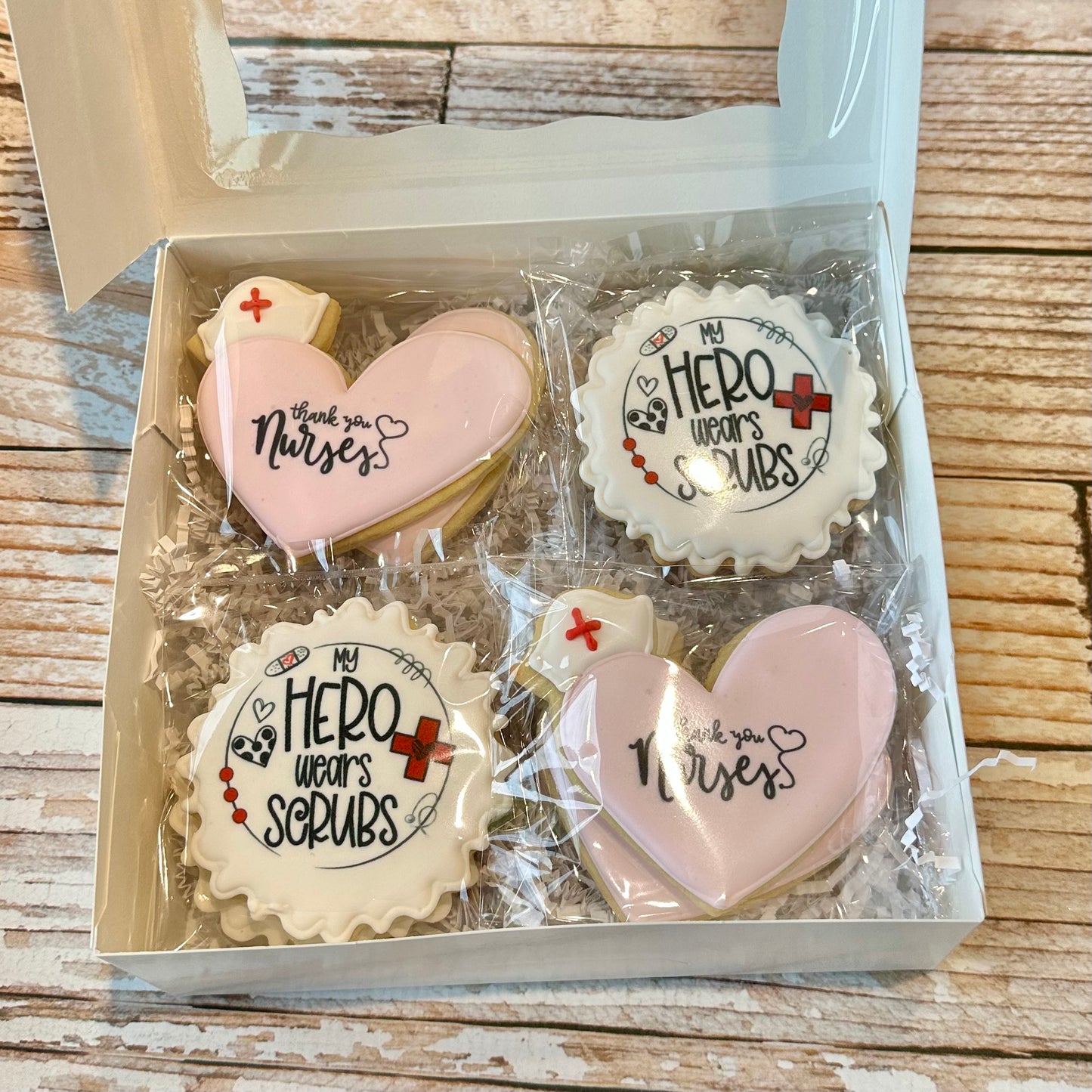 Nurse's Day Nurse Appreciation Healthcare Hero Themed Cookies--12 Count