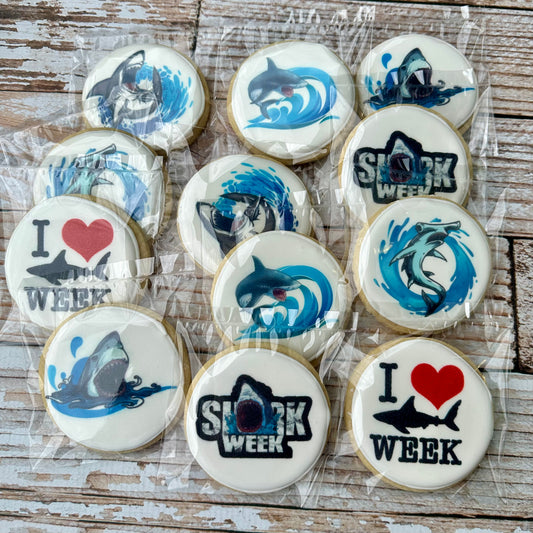 Shark Week Themed Cookies--12 Count