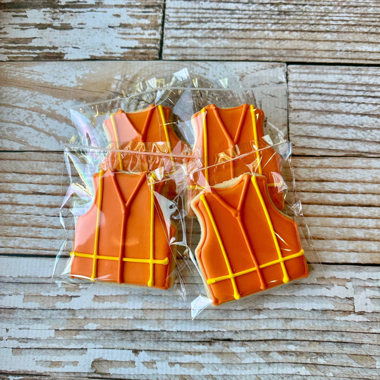 Construction Vests for Construction Themed Birthday Cookies--12 Count