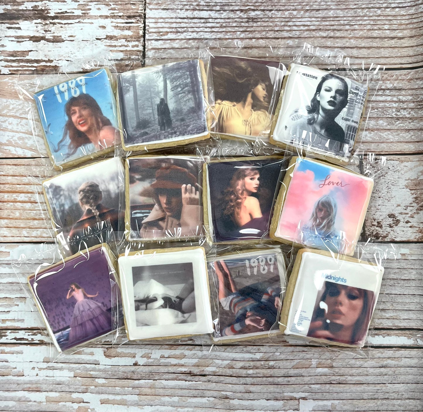 Taylor Swift Album Cover Cookies Swiftie Gift Set--12 Count