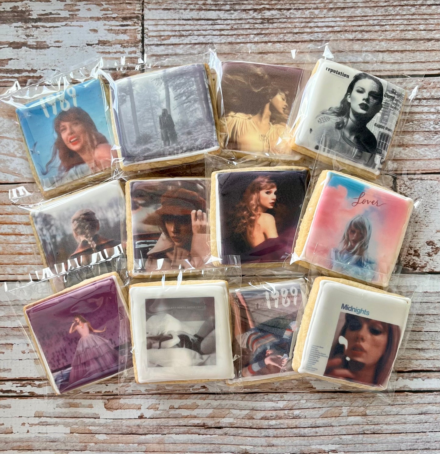 Taylor Swift Album Cover Cookies Swiftie Gift Set--12 Count