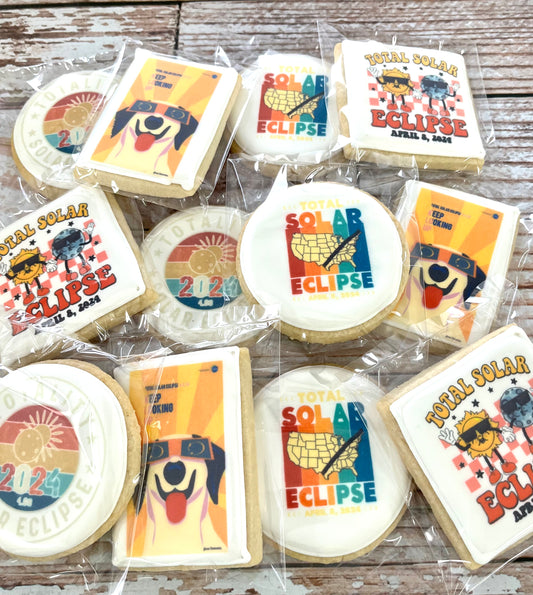 Solar Eclipse Themed Event Cookies for April 8th--12 Count