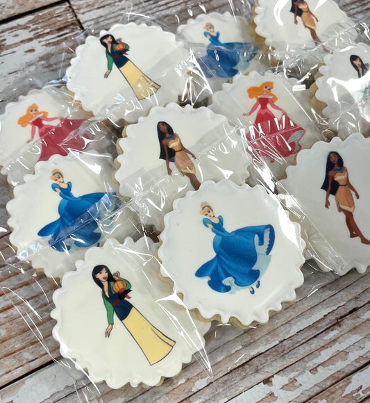 Princess Themed Birthday Cookies--12 Count