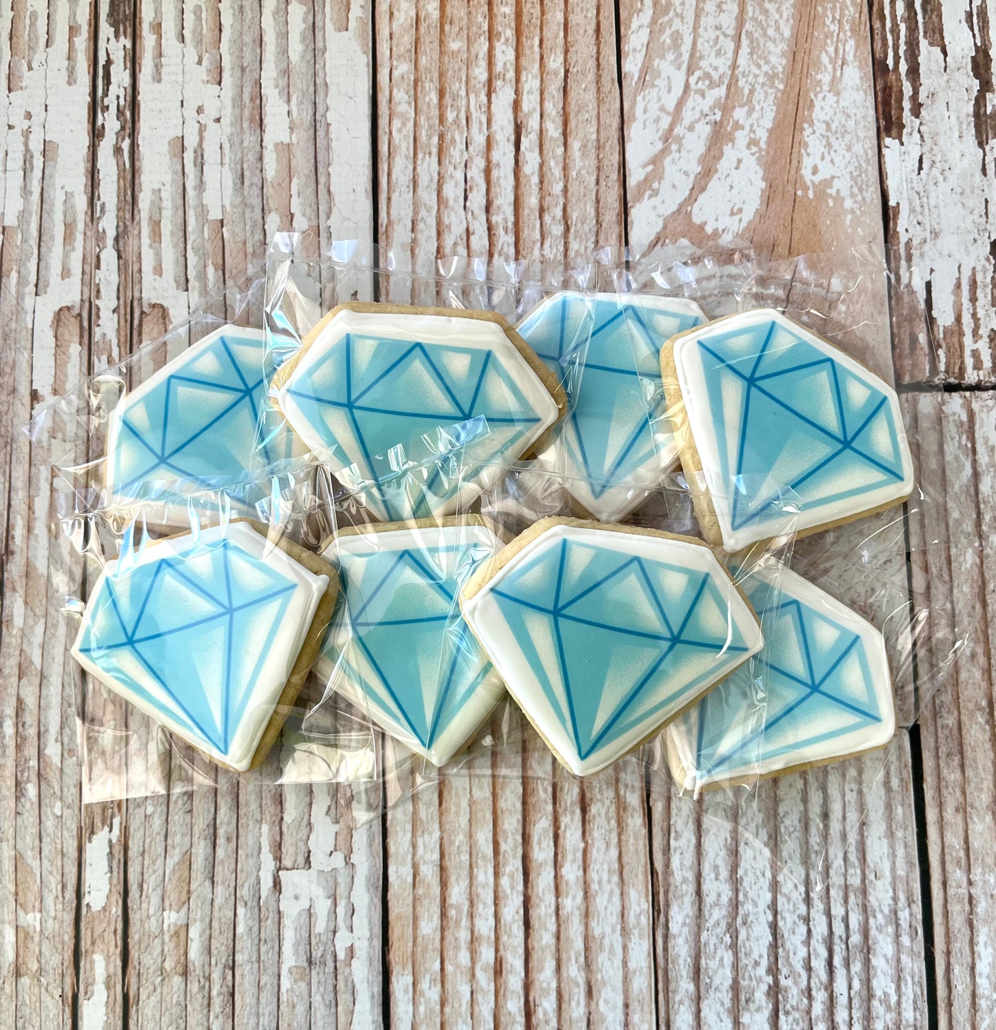 Engagement & Bridal Diamond Shaped Cookies--12 Count