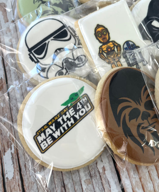 May 4th Star Wars Theme Cookies May the 4th Be With you--12 Count