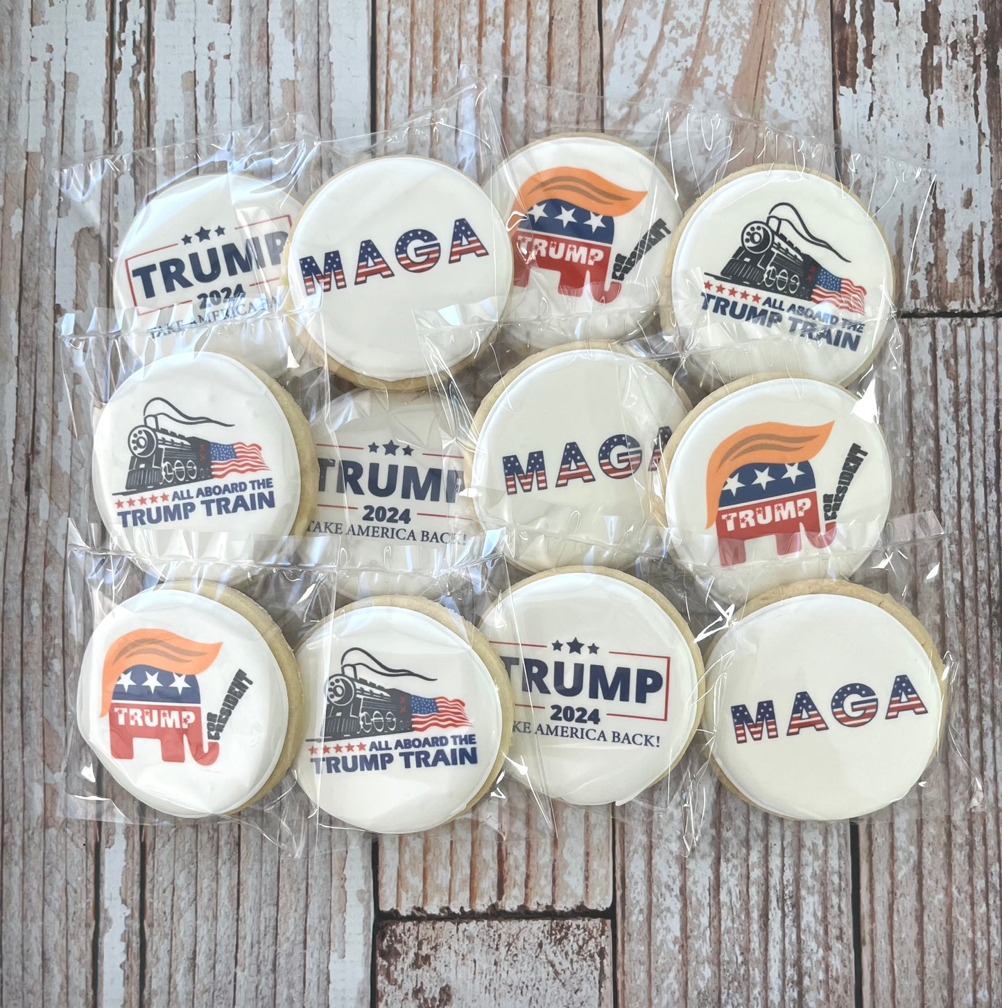 MAGA Trump Political Republican Cookies--12 Count