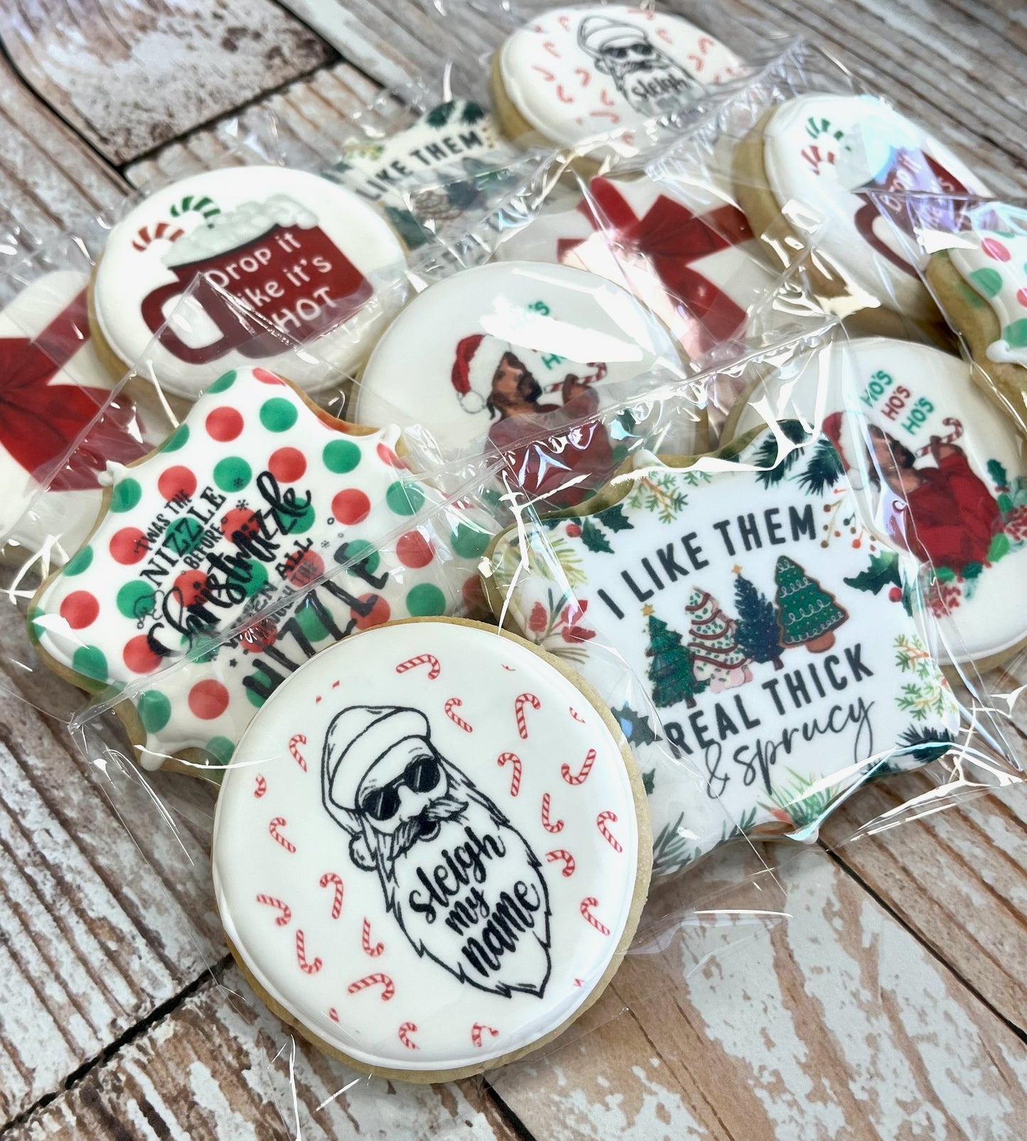 Festive Gangsta Holiday Cookie Set -- 12 Count