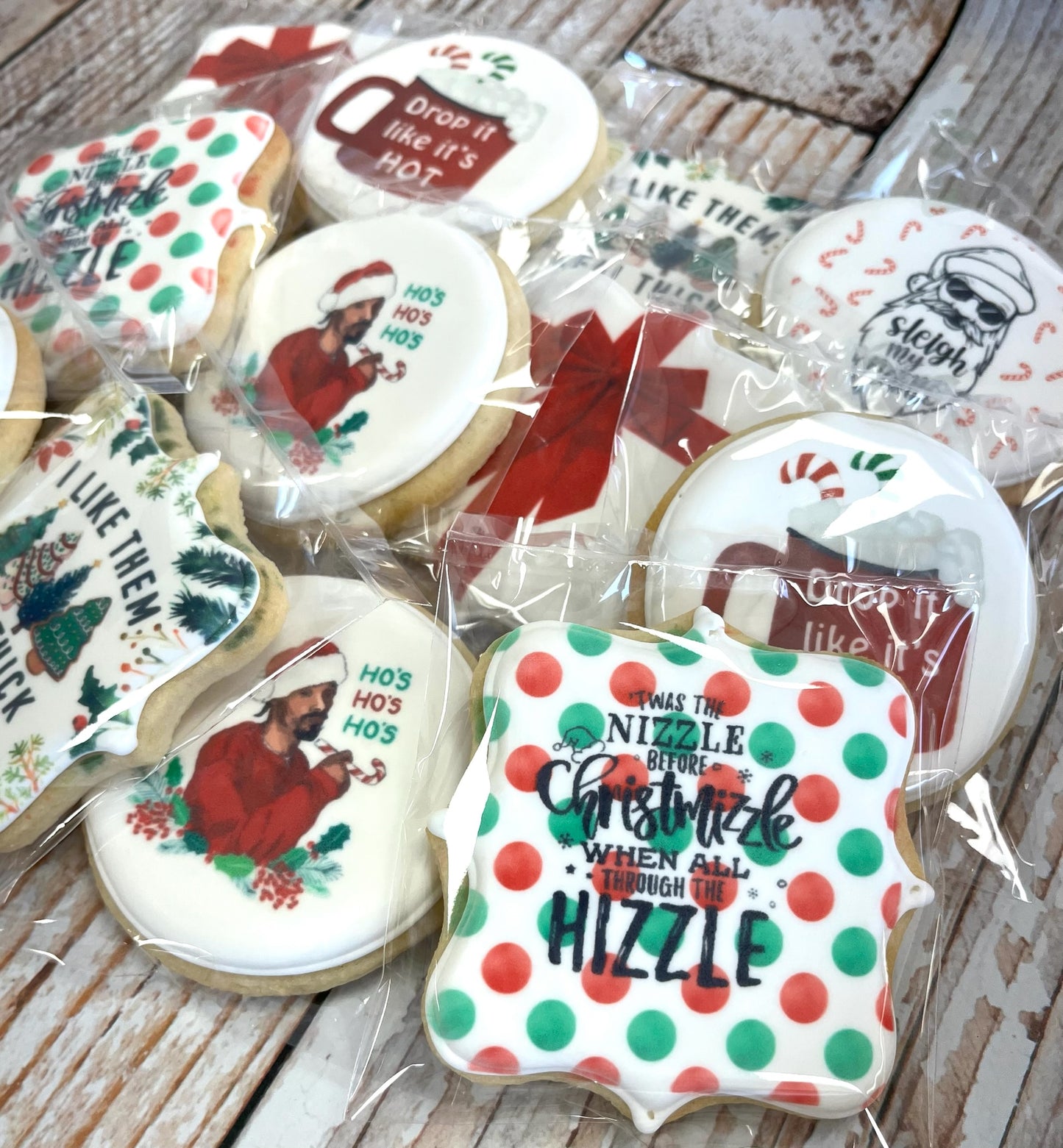 Festive Gangsta Holiday Cookie Set -- 12 Count