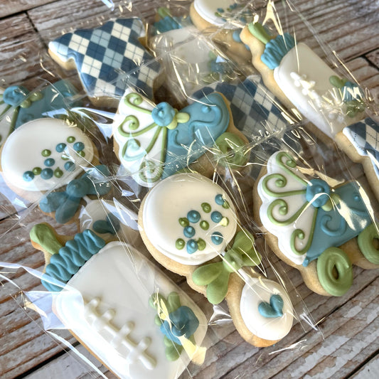 Baby Shower Cookies w/Custom Accent Colors--12 Count