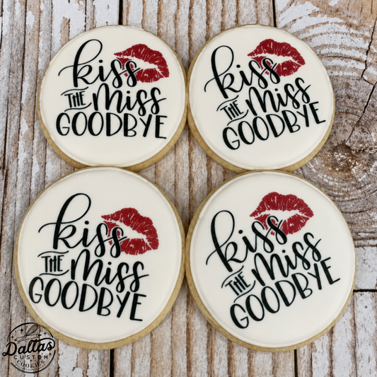 Kiss the Miss Goodbye Cookies -- 12 Count