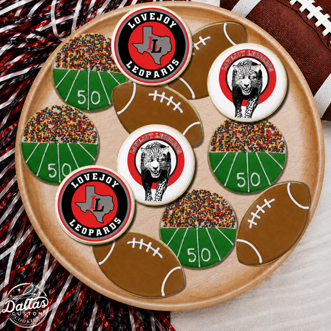 Hand Deco Lovejoy Football Set--12 Count