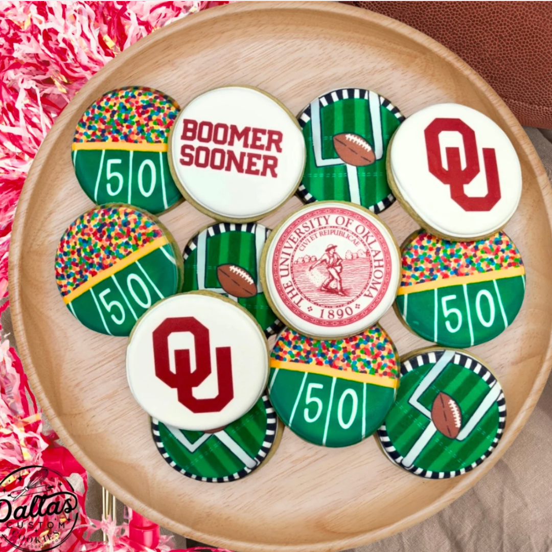 Boomer Sooner OU University of Oklahoma Football Set--12 Count