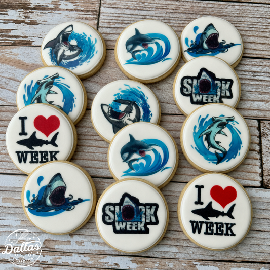 Shark Week Themed Cookies--12 Count