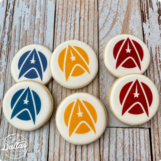 Star Trek Themed Birthday Cookies--12 Count