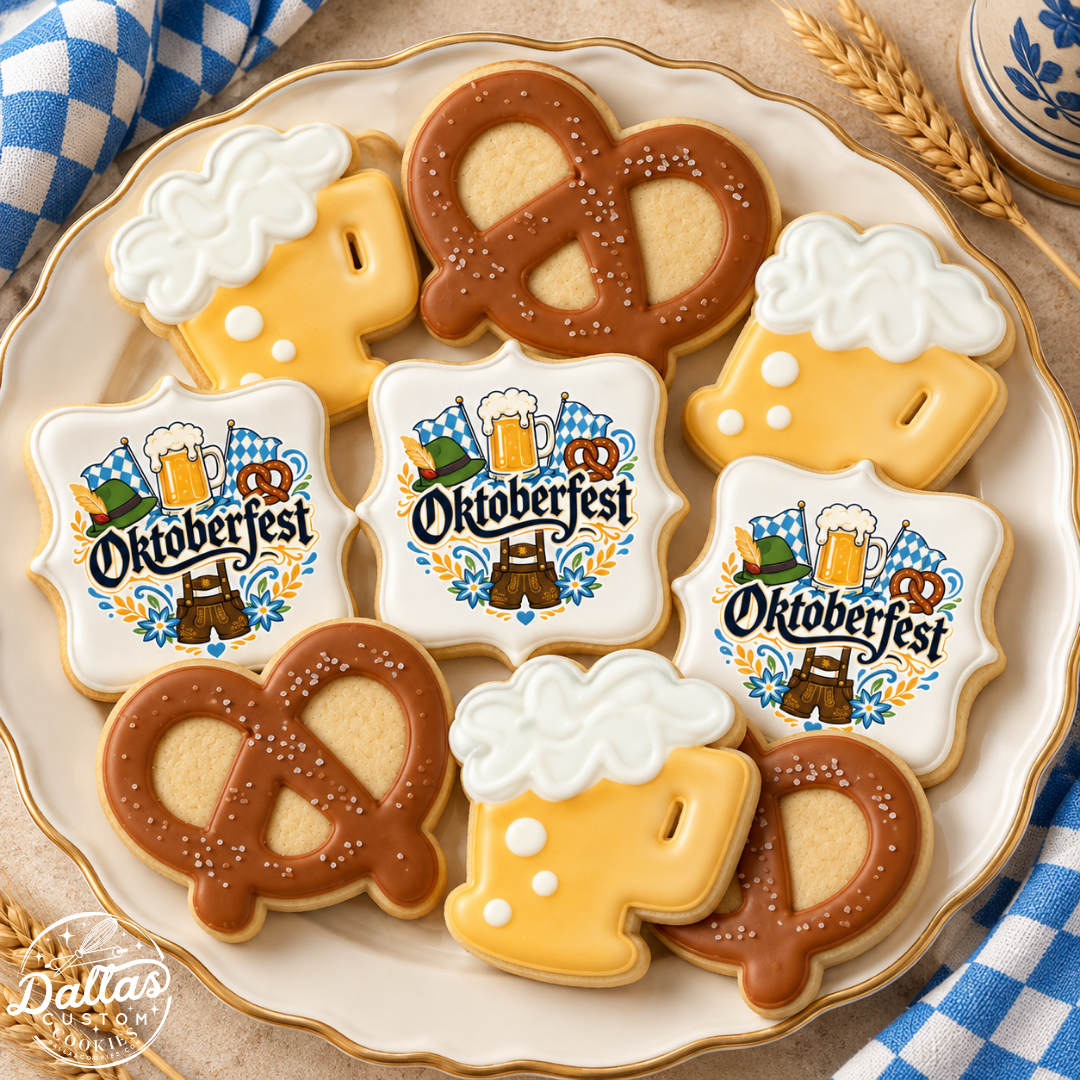 2026 Bavarian Oktoberfest Beer & Pretzel Cookies--12 Count