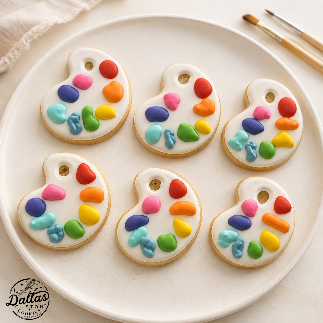 Paint Pallet Set Birthday Cookies -12 Count
