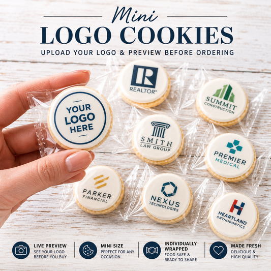 MINI Circle Logo Cookie w/"Live Preview"--12 Count