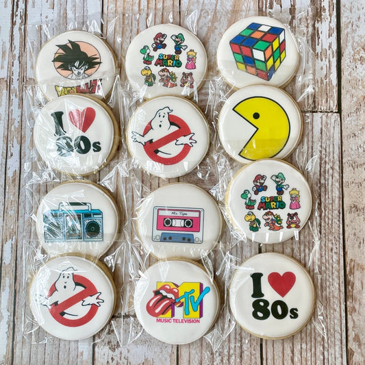 1980s themed Birthday Cookies--12 Count