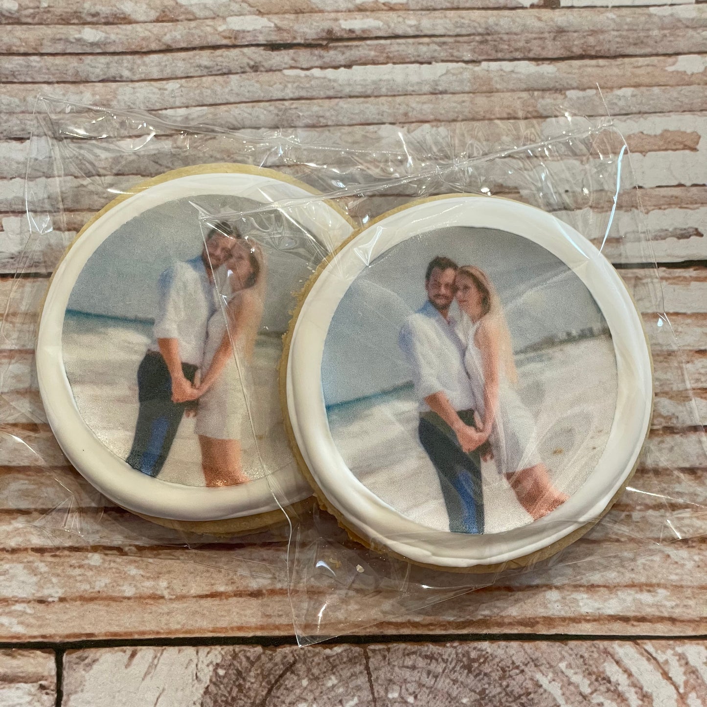 Bridal Wedding Engagement Photo Photograph Cookies --12 Count