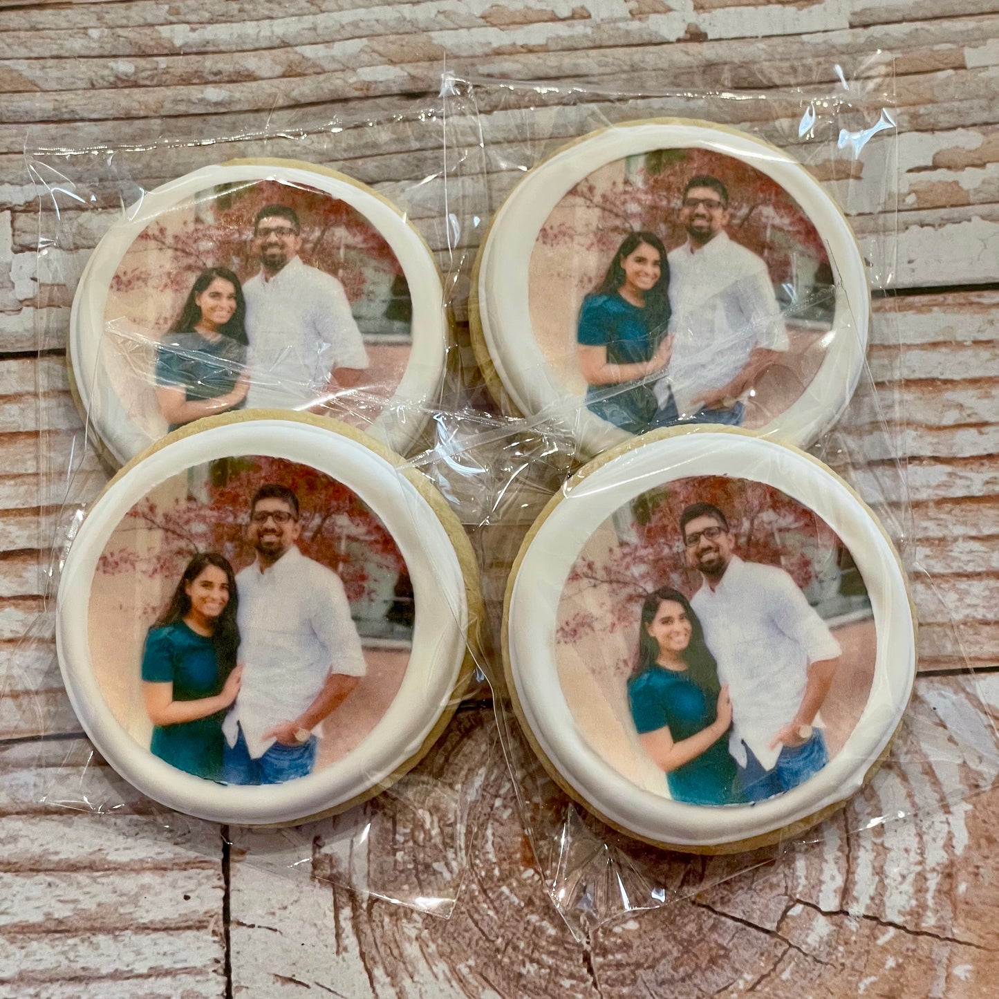Bridal Wedding Engagement Photo Photograph Cookies --12 Count