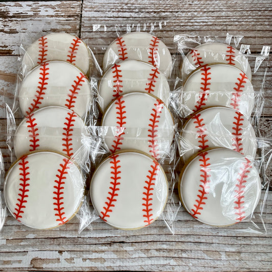 Baseball Sports Themed Cookies--12 Count