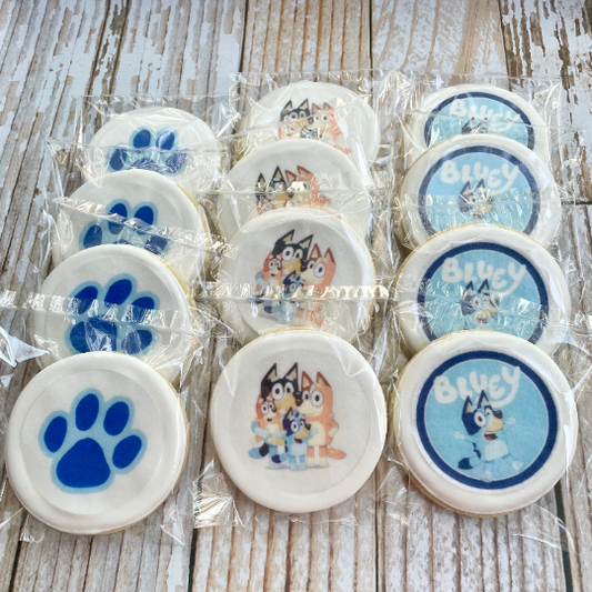 Bluey Themed Birthday Cookies--12 Count