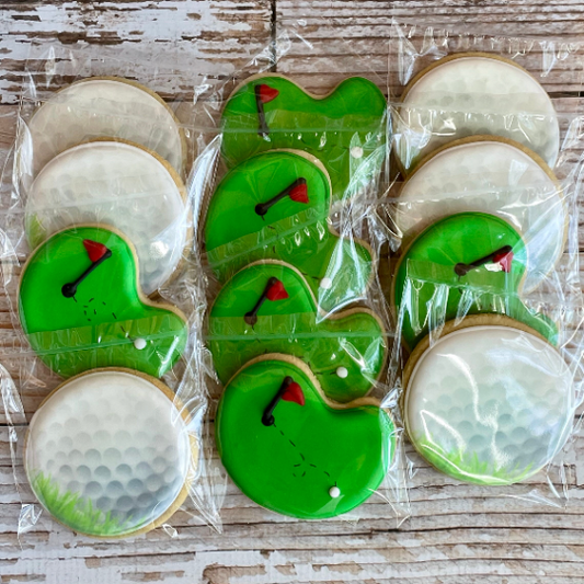 Golf Themed Birthday Cookies--12 Count