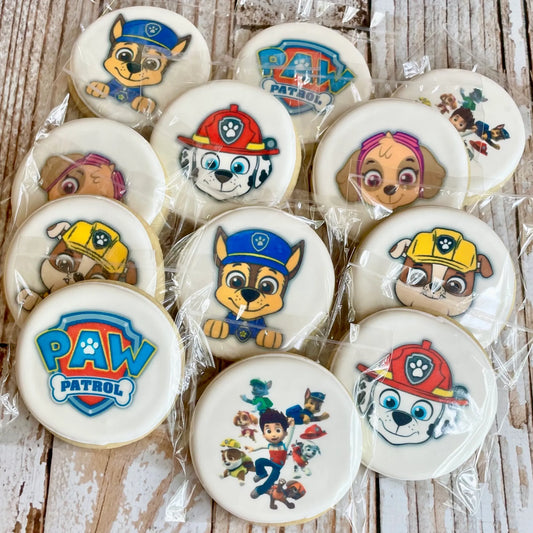 Paw Patrol themed Birthday Cookies--12 Count